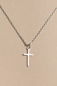 Olivia Thin Cross Pendant Necklace