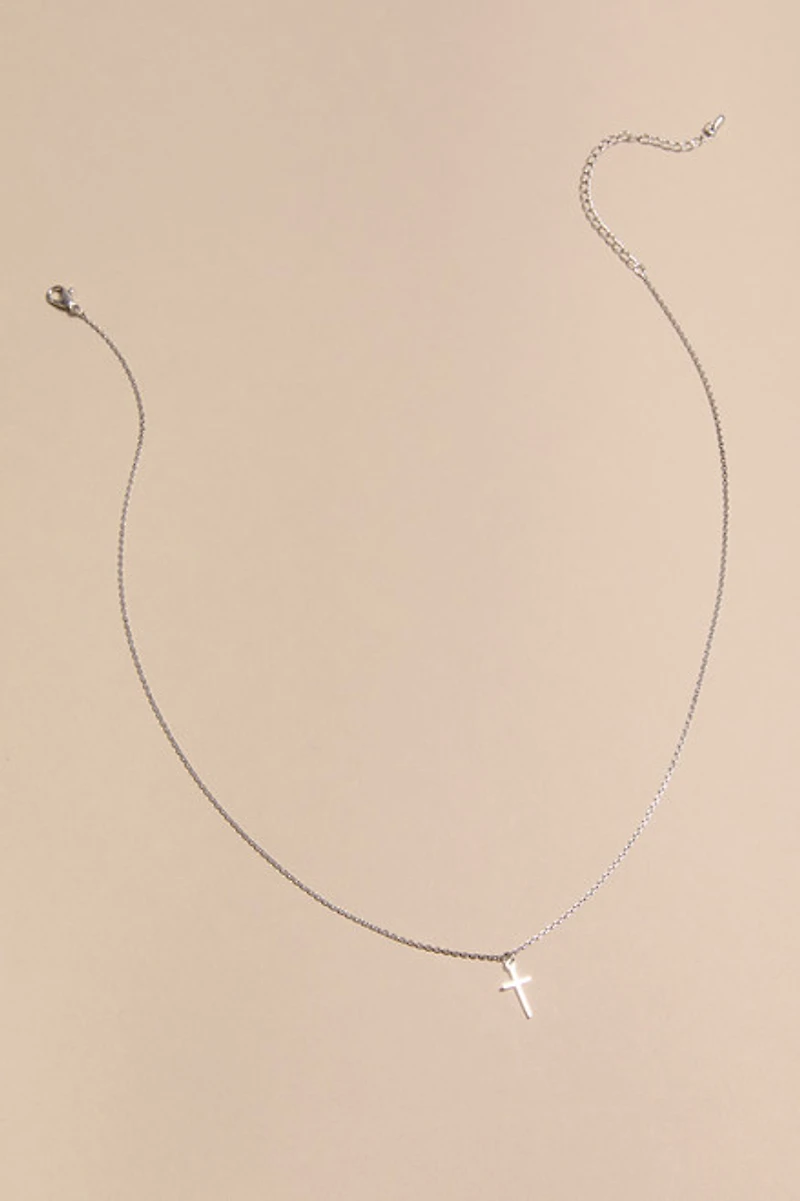 Olivia Thin Cross Pendant Necklace