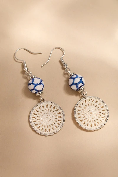 Judith Ceramic Dreamcatcher Drop Earrings