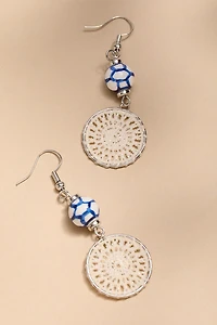 Judith Ceramic Dreamcatcher Drop Earrings