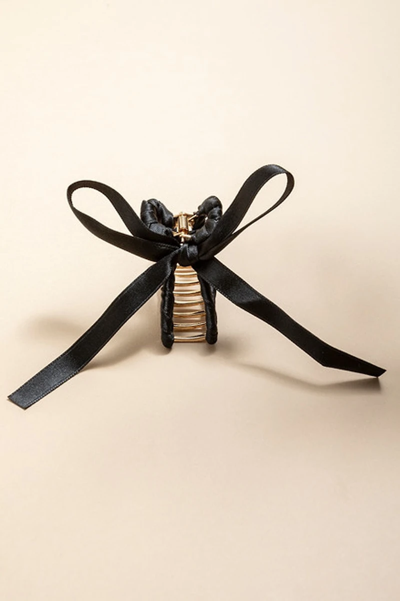 Jessica Ribbon Wrap Bow Hair Claw