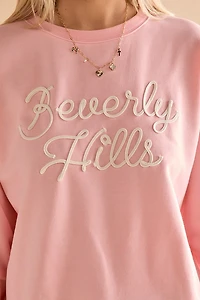 Beverly Hills Embroidered Sweatshirt