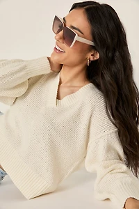 Raquel Lens Over Frame Square Sunglasses