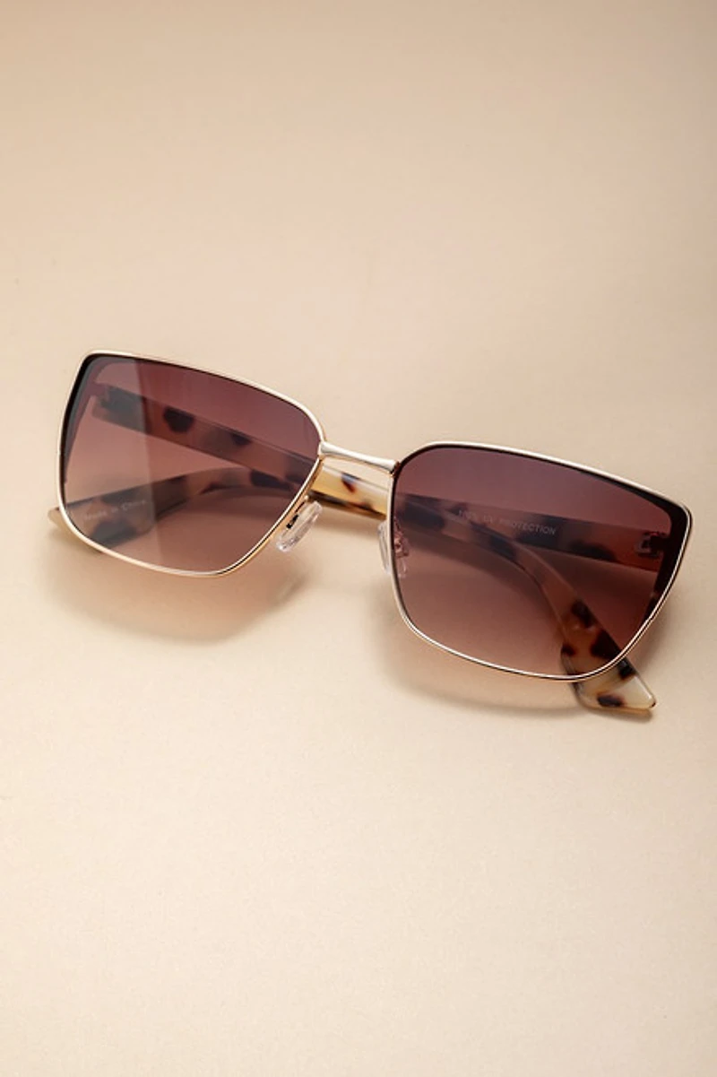 Katy Cat Eye Animal Pattern Sunglasses
