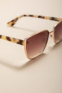 Katy Cat Eye Animal Pattern Sunglasses