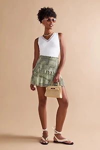 yummi by francesca's Lace Trim Tank Top