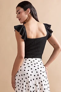 Claire Flutter Sleeve Bodysuit