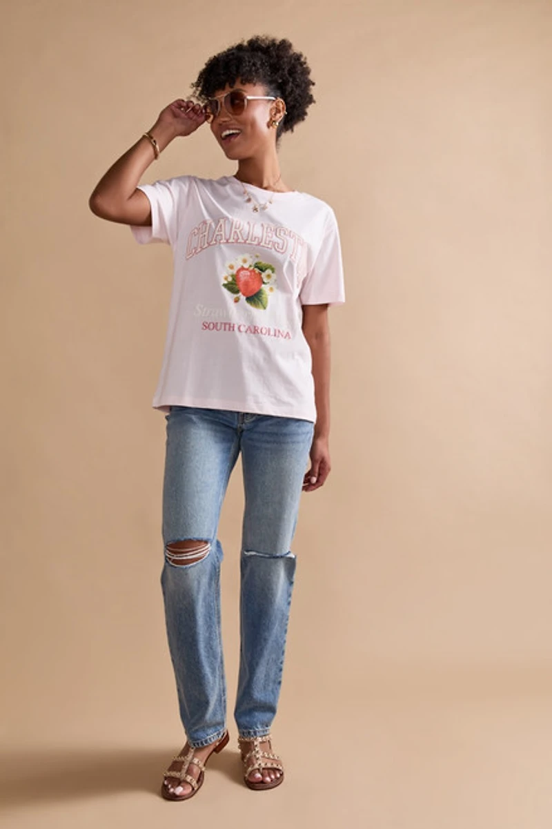 Charlestown Strawberry Graphic Tee
