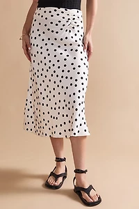Charlene Polka Dot Midi Skirt