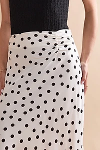 Charlene Polka Dot Midi Skirt