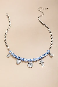 Mabel Bead And Charm Pendant Necklace