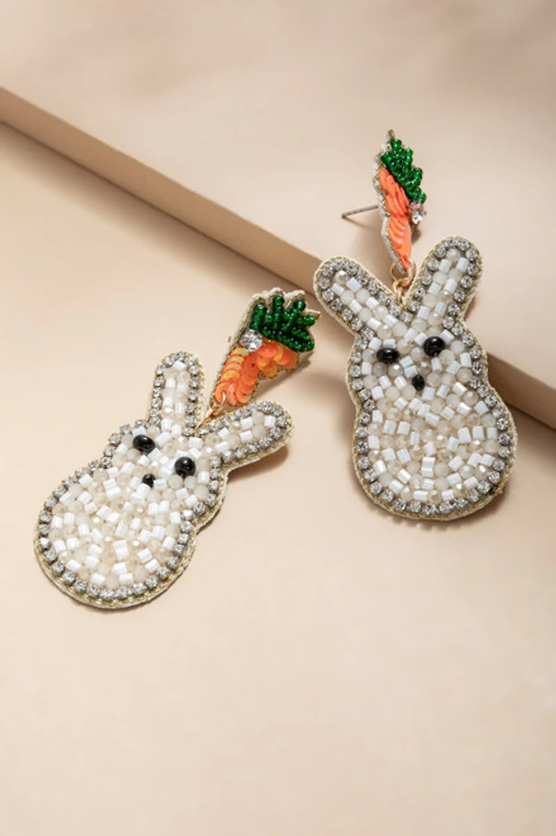 Amy Bunny Beaded Drop Earrings