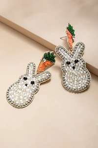Amy Bunny Beaded Drop Earrings