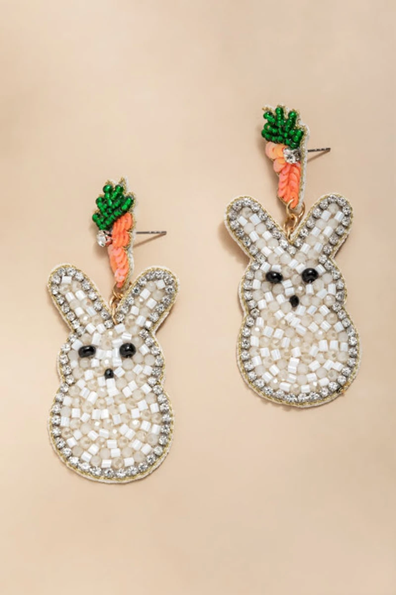 Amy Bunny Beaded Drop Earrings