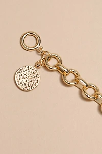 Alana Chunky Hoop Charm Bracelet