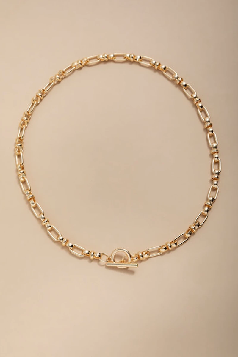Velma Toggle Knot Chain Link Necklace