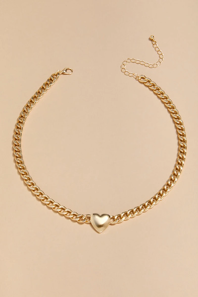 Maxine Heart Choker Necklace