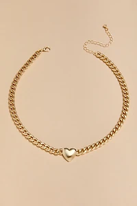 Maxine Heart Choker Necklace