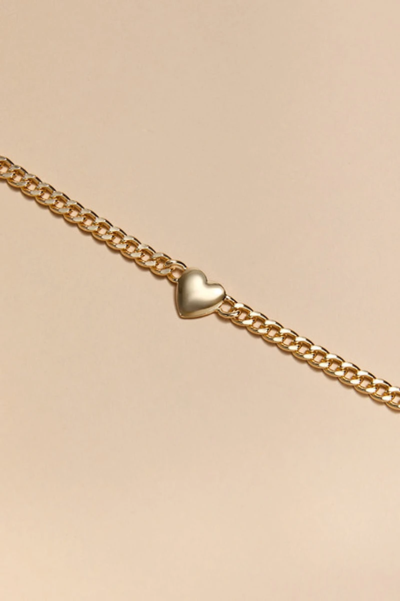 Maxine Heart Choker Necklace