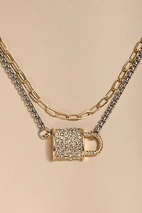 Angela Padlock Pendant Necklace