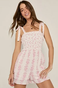 Helen Floral Smocked Romper
