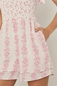 Helen Floral Smocked Romper