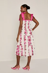 Mia Tie Strap Midi Dress