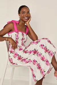 Mia Tie Strap Midi Dress