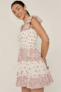 Veronica Tiered Floral Mini Dress