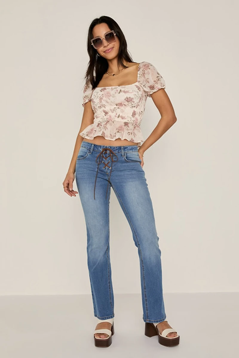 Joanna Short Sleeve Floral Top