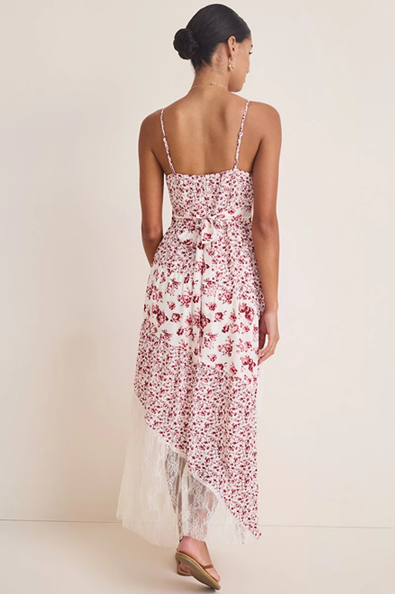 Alice Floral Asymmetrical Maxi Dress