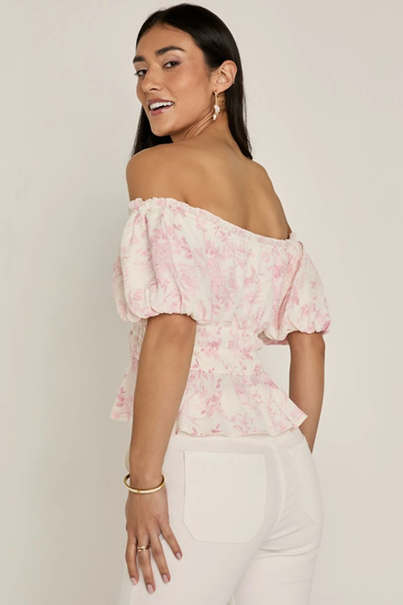 Nicky Postcard Print Top