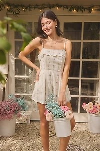 Lynda Scallop Trim Romper