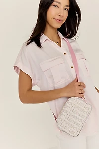 Gina Floral Quilted Crossbody Bag