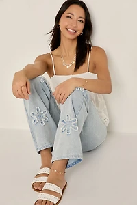 Ashley Daisy Embroidered Jeans