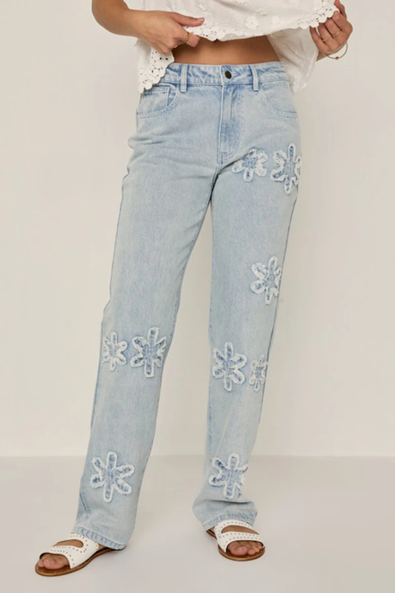 Ashley Daisy Embroidered Jeans
