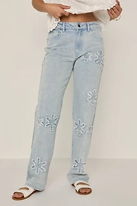 Ashley Daisy Embroidered Jeans