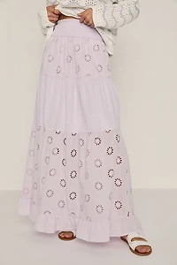 Phoebe Eyelet Maxi Skirt