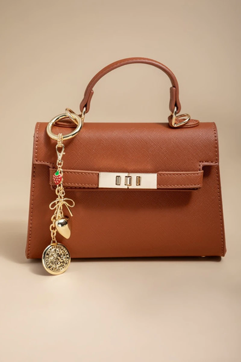 Kathie Mixed Style Shaky Golden Bag Charm