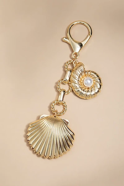 Silvia Seashell Pearl Center Bag Charm