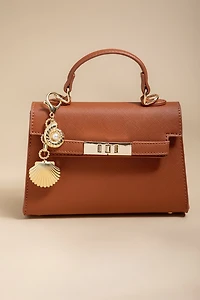 Silvia Seashell Pearl Center Bag Charm