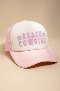 Beach Cowgirl Trucker Baseball Cap