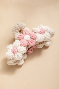 Kristina Soft Crochet Floral Hair Claw