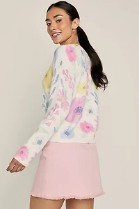 Briana Floral Pullover Sweater