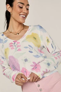 Briana Floral Pullover Sweater