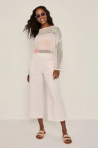 Ramona Daisy Embroidered Pullover Sweater