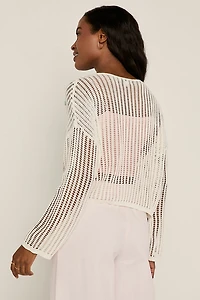 Ramona Daisy Embroidered Pullover Sweater