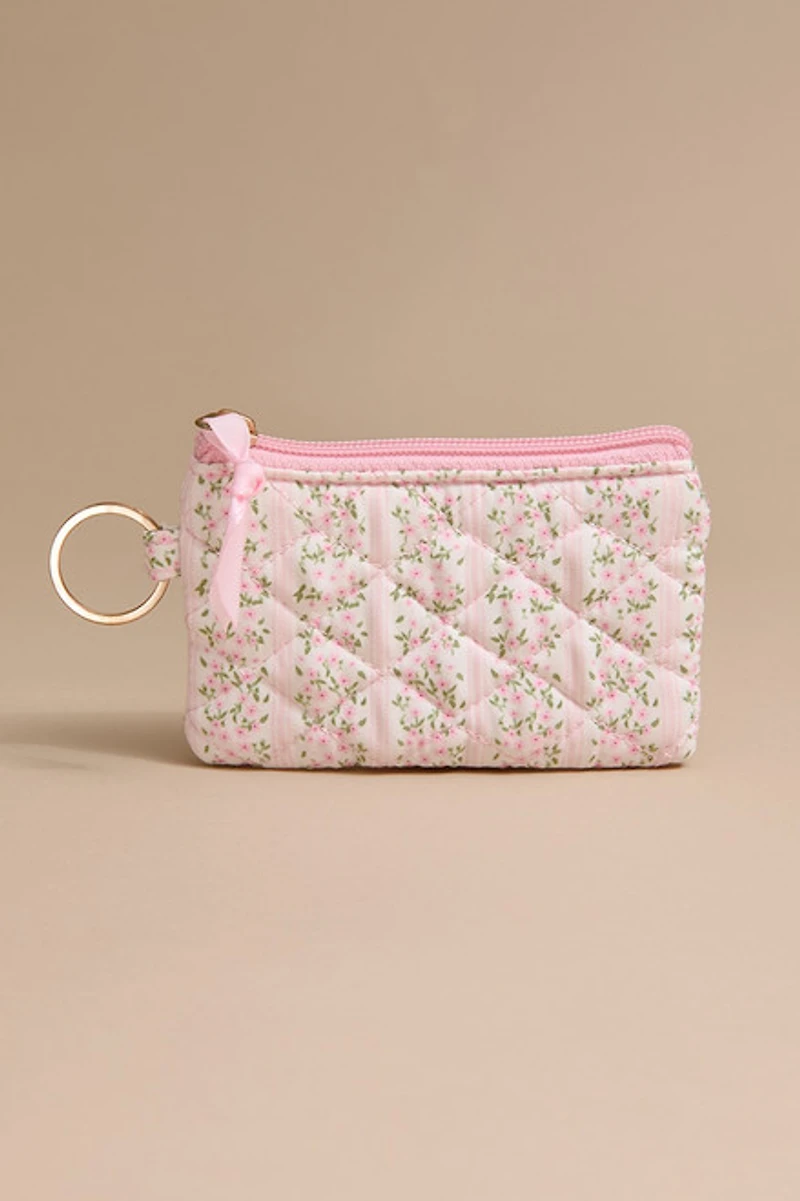 Emma Quilt Floral Card Case