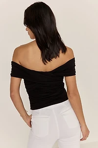 Joan Wrapped Off the Shoulder Top
