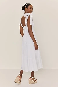 Laurie Bow Strap Midi Dress